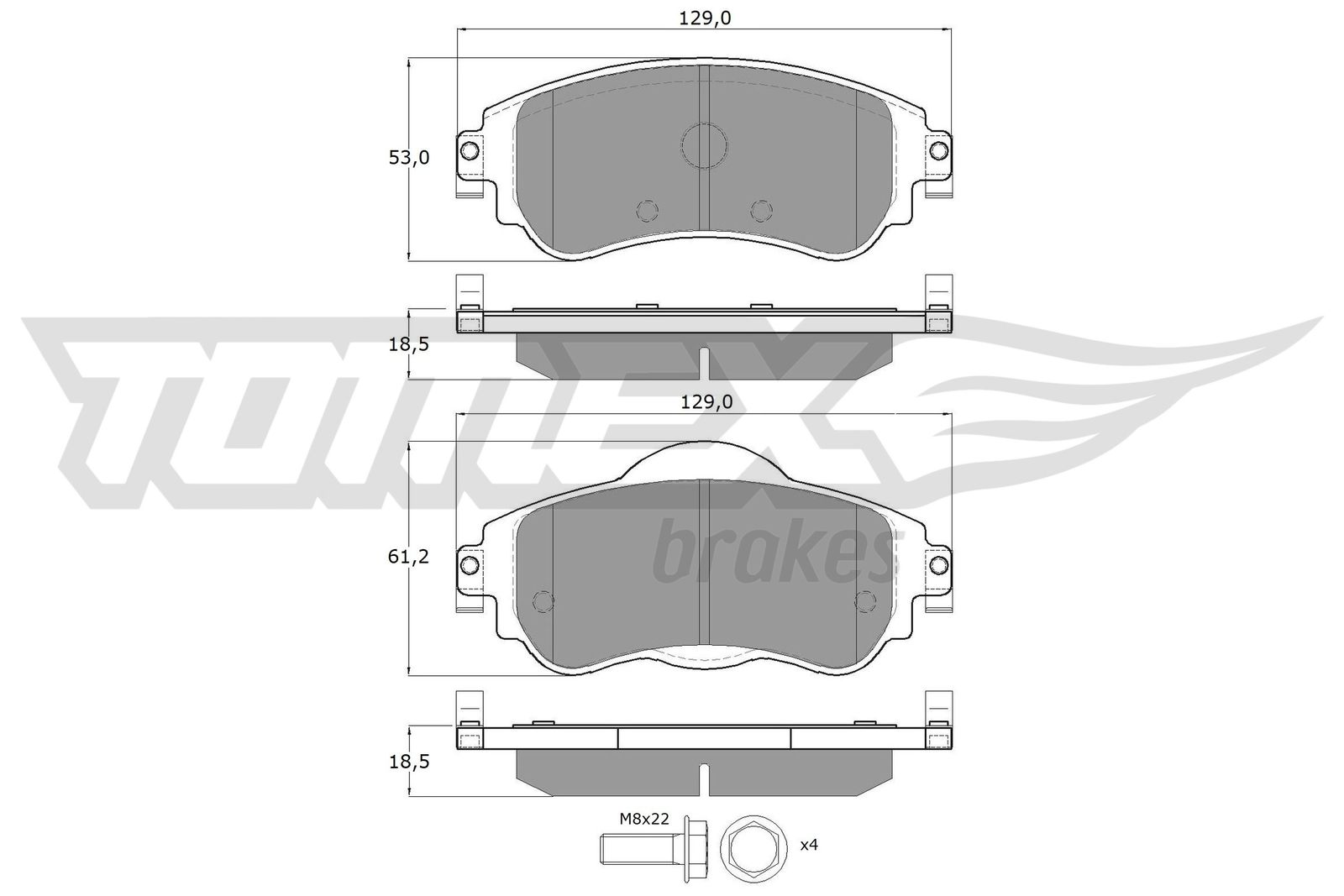 TOMEX Brakes TX 16-79 Sada...